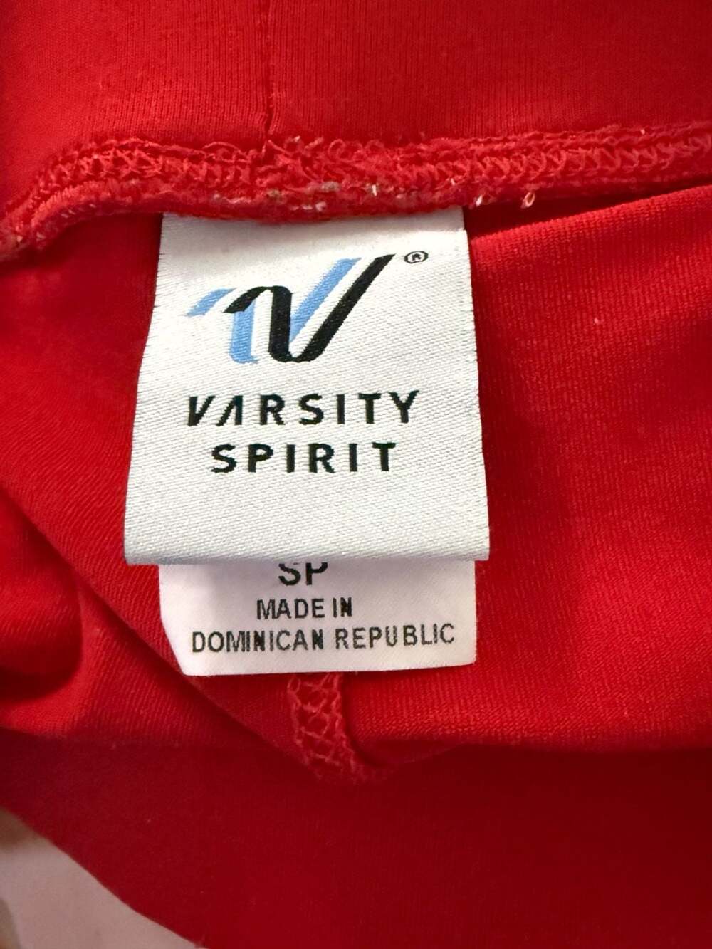 Varsity Spirit Red Cheerleading Spandex Shorts Size SP - Picture 3 of 3